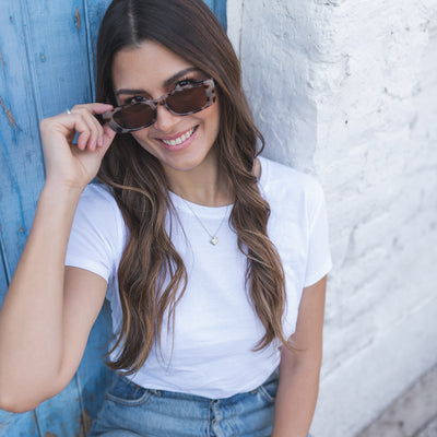 Polera blanca algodón orgánico mujer