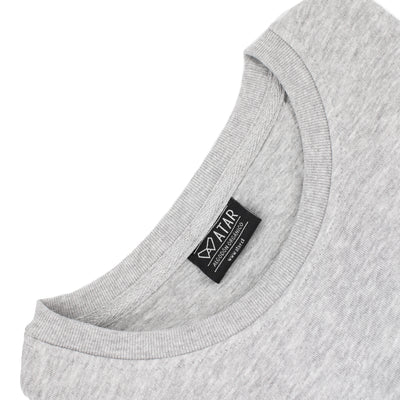 Polerón gris crew neck algodón orgánico