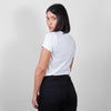 Polera blanca algodón orgánico mujer