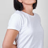 Polera blanca algodón orgánico mujer