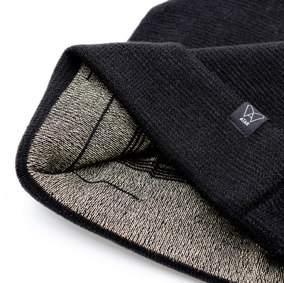 Gorro Negro Punto Fino