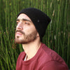 Gorro Negro Punto Fino