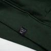 Polerón hoodie verde algodón orgánico