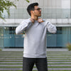 Polerón gris crew neck algodón orgánico