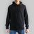 Polerón hoodie negro algodón orgánico