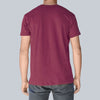 Polera burdeo algodón orgánico hombre