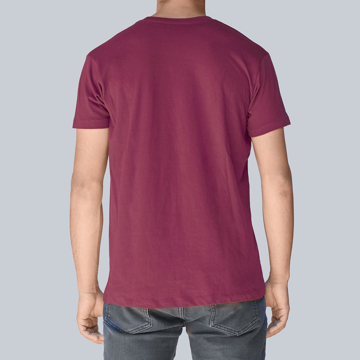 Polera burdeo algod n org nico hombre ATAR