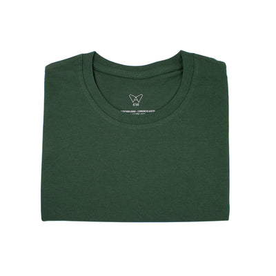 Polera verde algodón orgánico hombre