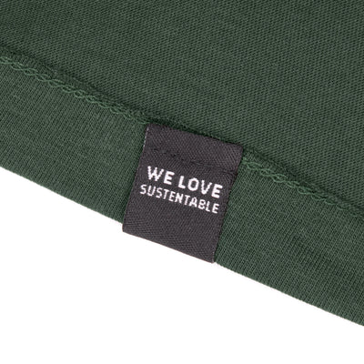 Polera verde algodón orgánico hombre