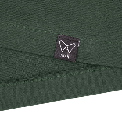 Polera verde algodón orgánico hombre