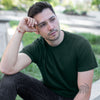 Polera verde algodón orgánico hombre