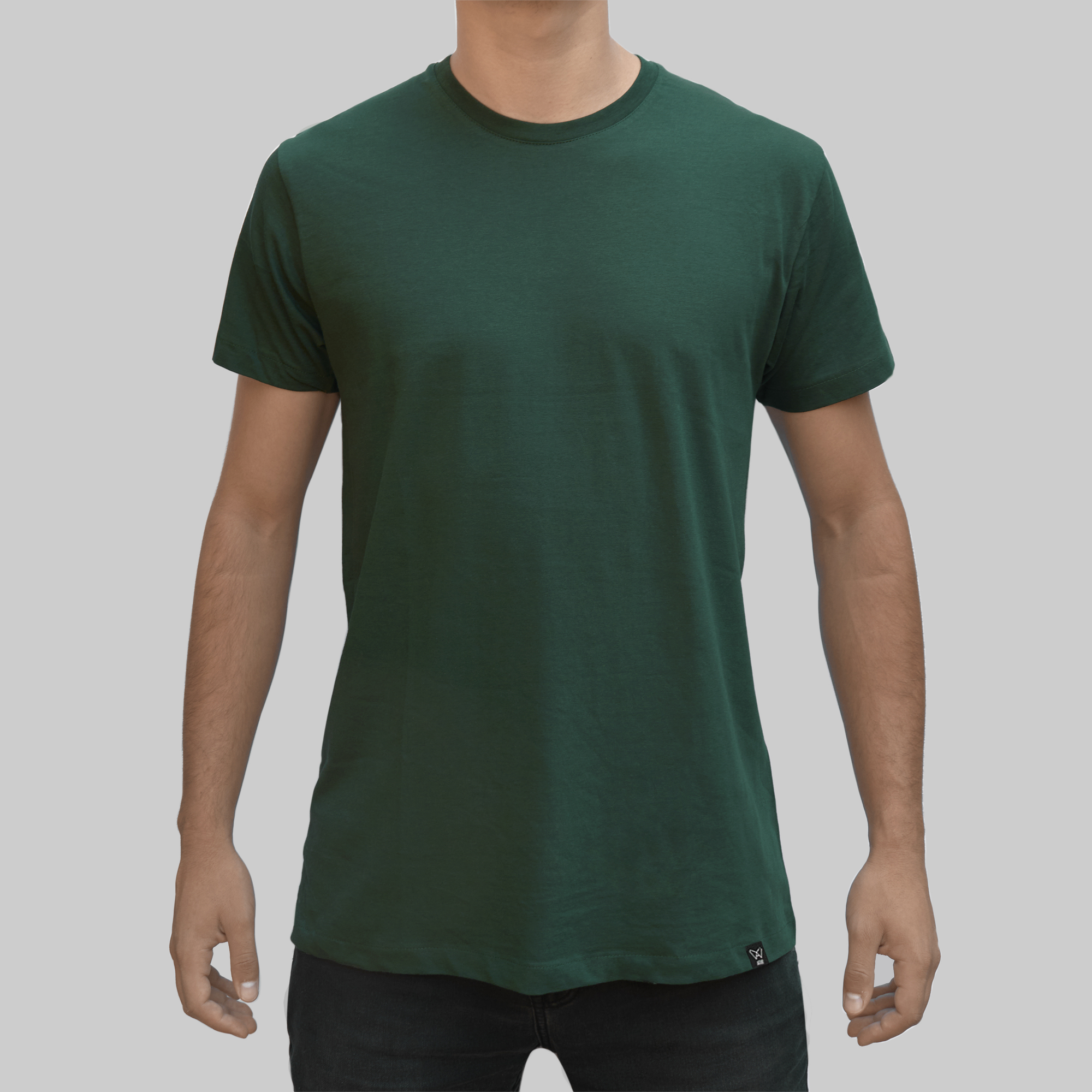 Polera verde algodón orgánico hombre